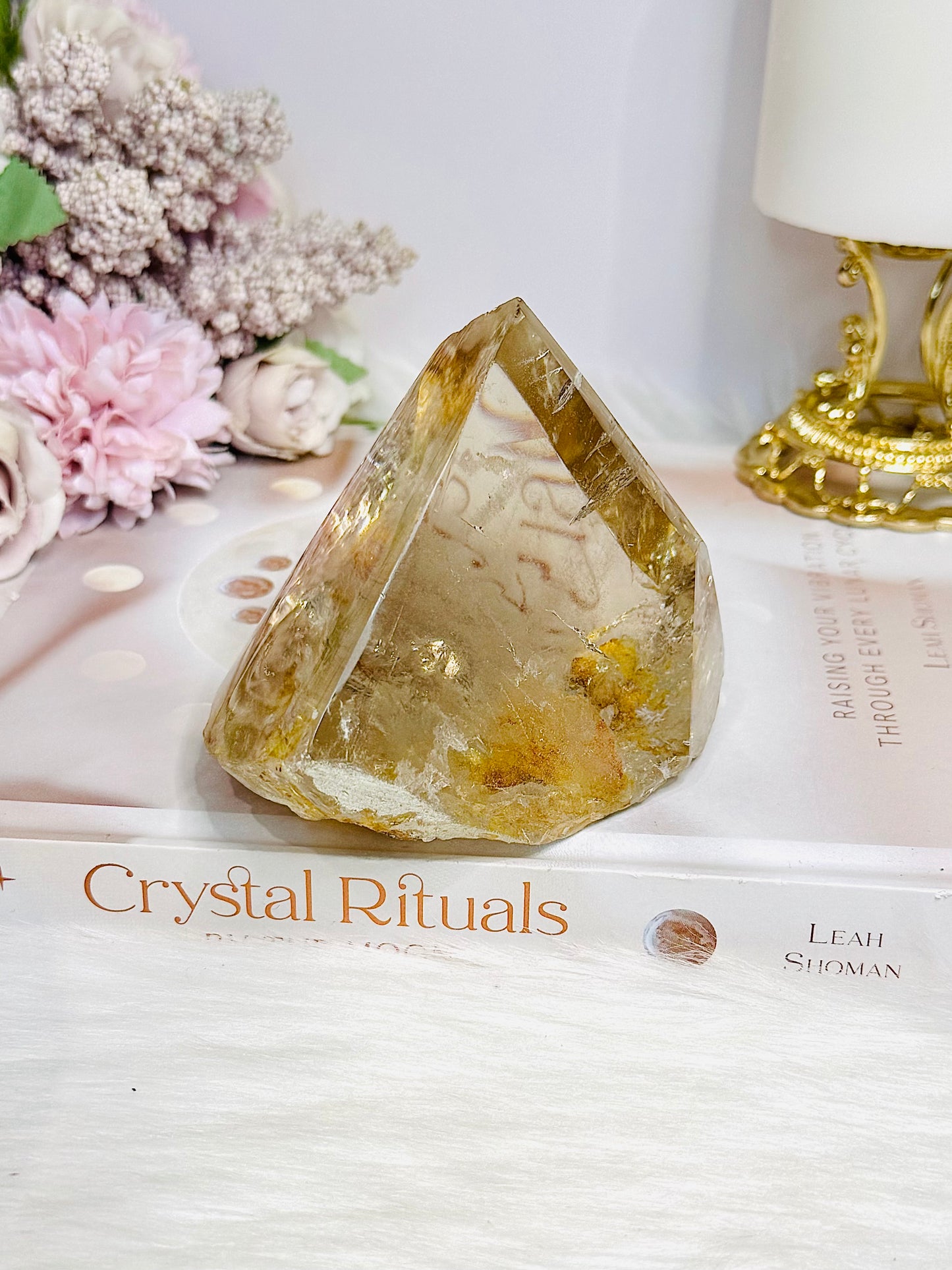 Natural Golden Healer Quartz Polished Freeform 10cm 421g