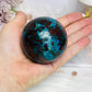 Natural Chrysocolla With Shattuckite Sphere on Stand 356g