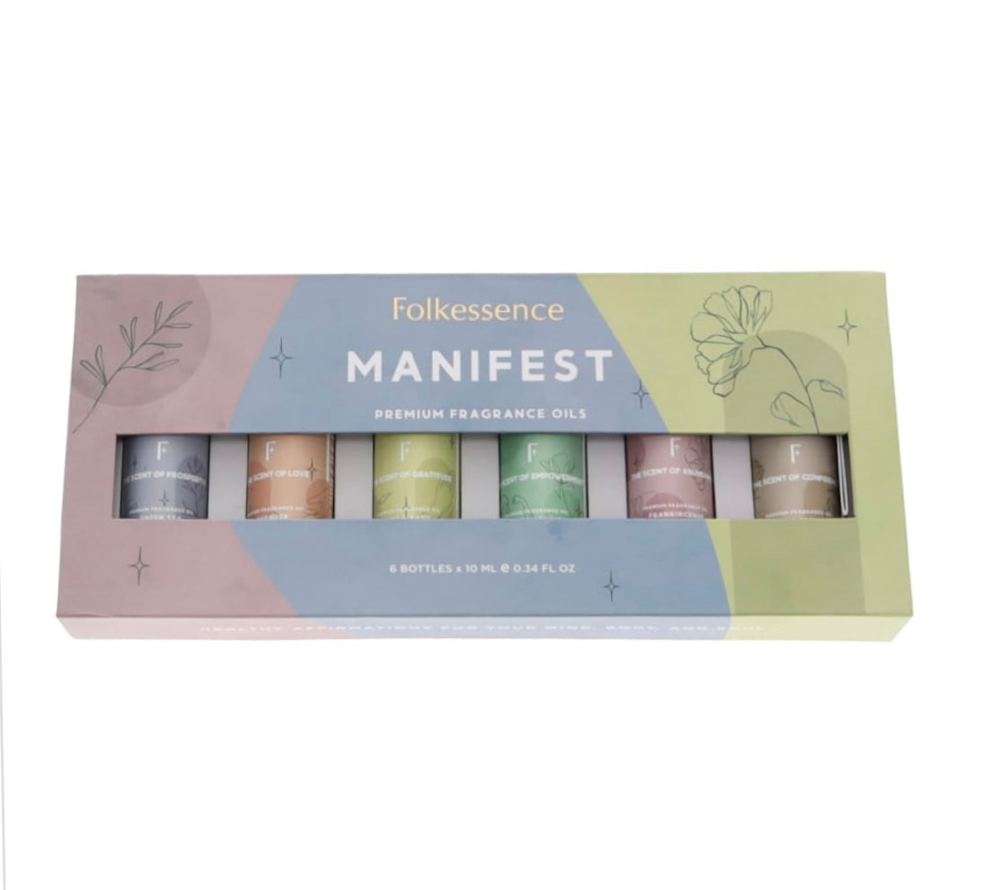 Manifest Gift Pack of Essential Oils x 6