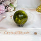 Green Opal Sphere on Stand 122g
