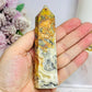 Crazy Lace Agate Tower 11cm