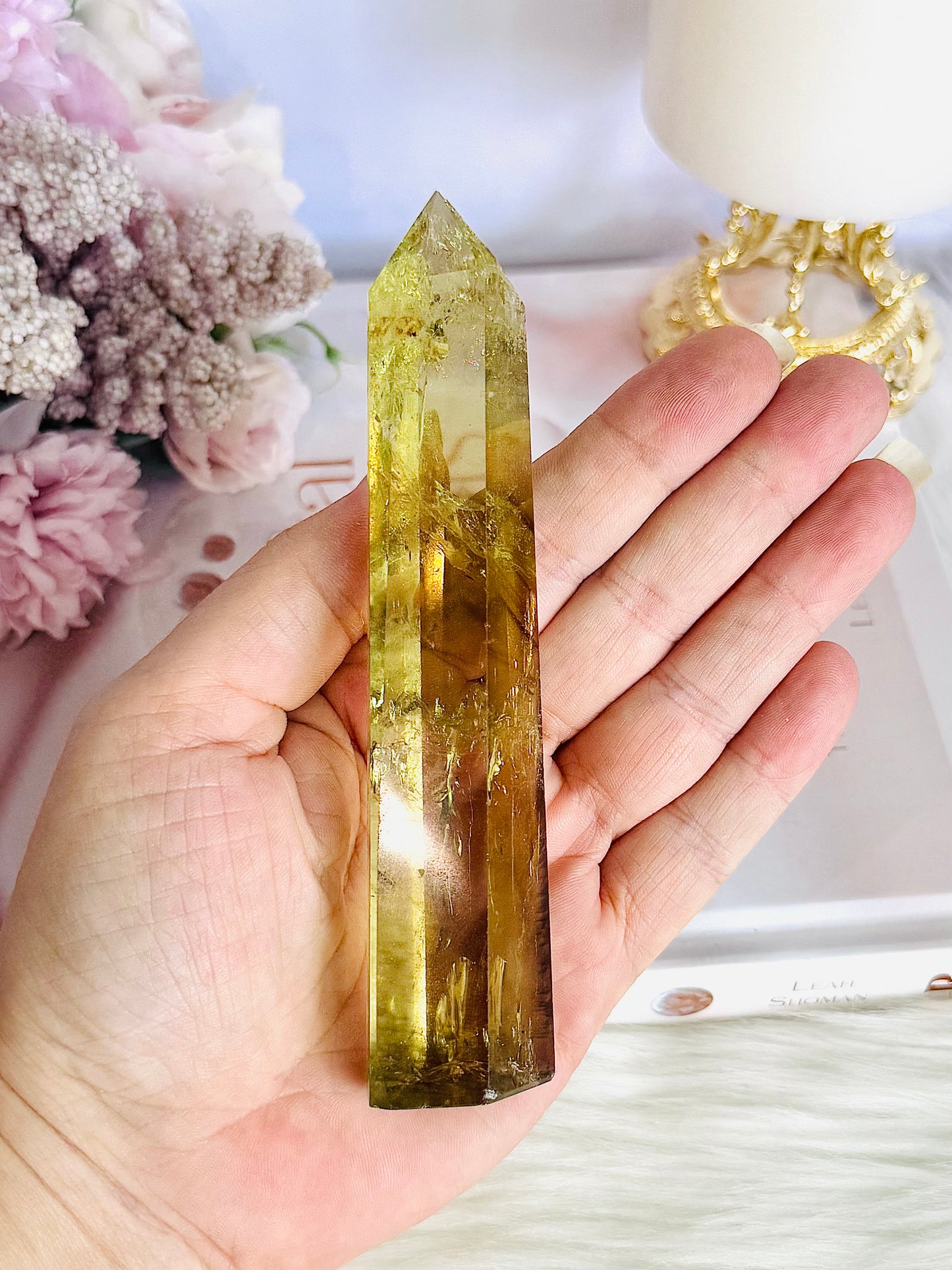 Beautiful 13cm Citrine Tower From Brazil