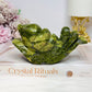 Chunky Large Green Jade Snail 11.5cm 296g