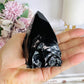 Black Obsidian Rough & Polished Tower 8cm