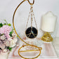 Super Stunning Gold Stand with Purple Lepidolite | Mica Sphere 24cm