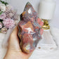Large Ocean Jasper Carved Flame 14cm 706g
