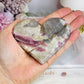Pink Tourmaline Carved Heart 8cm