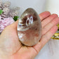 Large Quartz Egg On Stand with Rainbows 280g