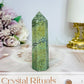Moss Agate Tower 9cm