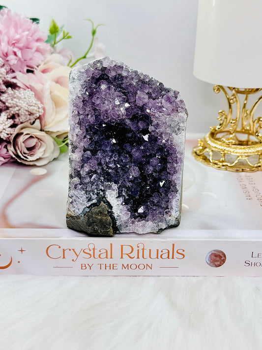 Natural Amethyst Base Cut Cluster 10cm