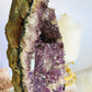 High Grade Amethyst Natural Cluster Slab with Stalactite Formations On Custom Stand 23cm 1.03KG