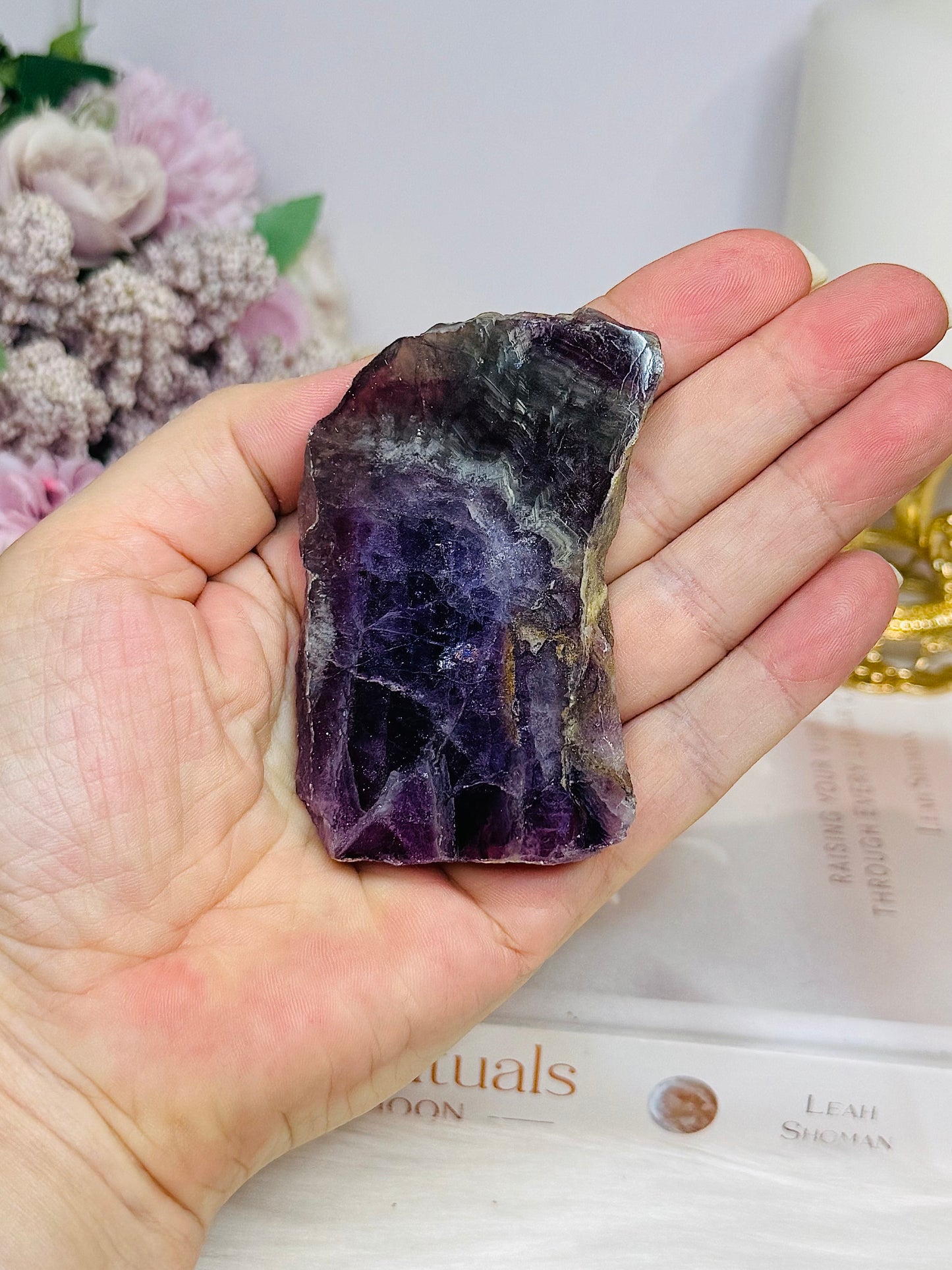 Purple Fluorite Slab 8cm