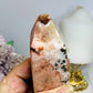 Large Chunky Pink Amethyst Tower 16.5cm 619g (Reduced as chip is imperfect)