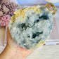 Huge Divine Natural Blue Celestite Druzy Geode | Sphere on Stand 1.65KG