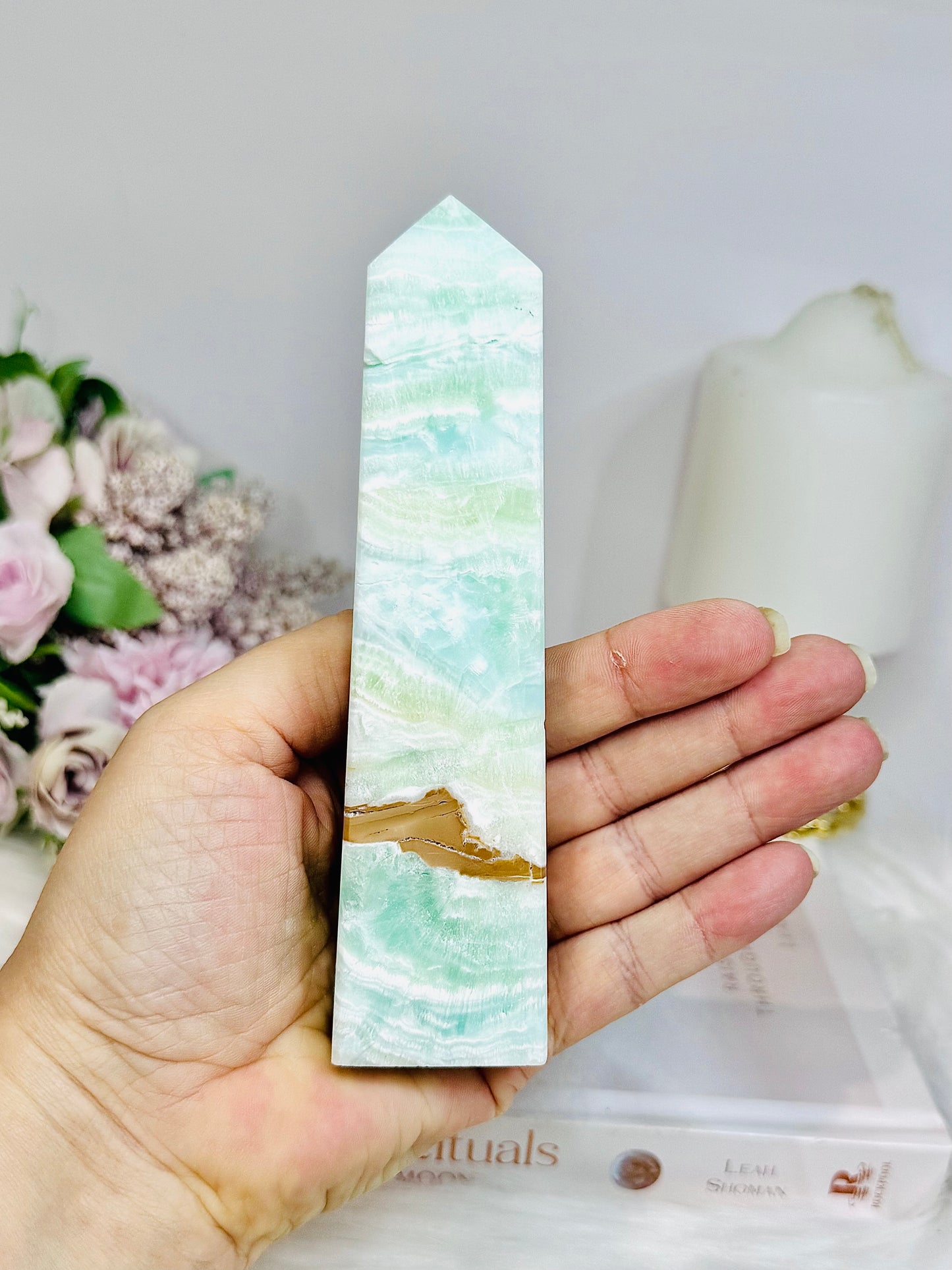 Caribbean Calcite Tower 14cm