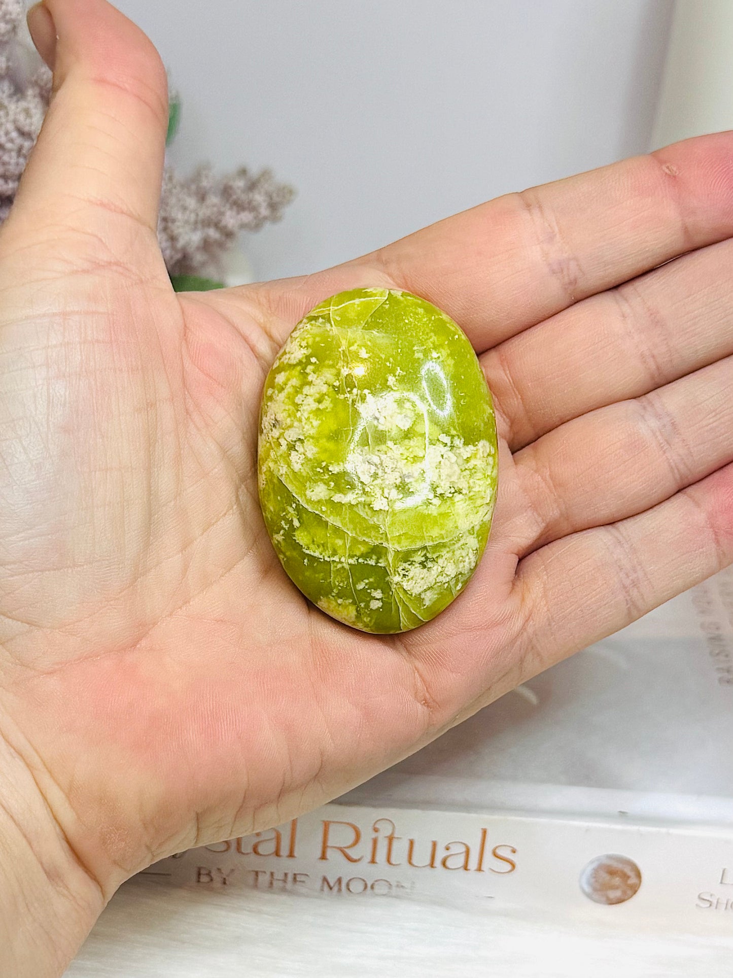 Green Opal Palm Stone