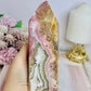 Large Mexican Lace Agate Chunky Tower 16cm