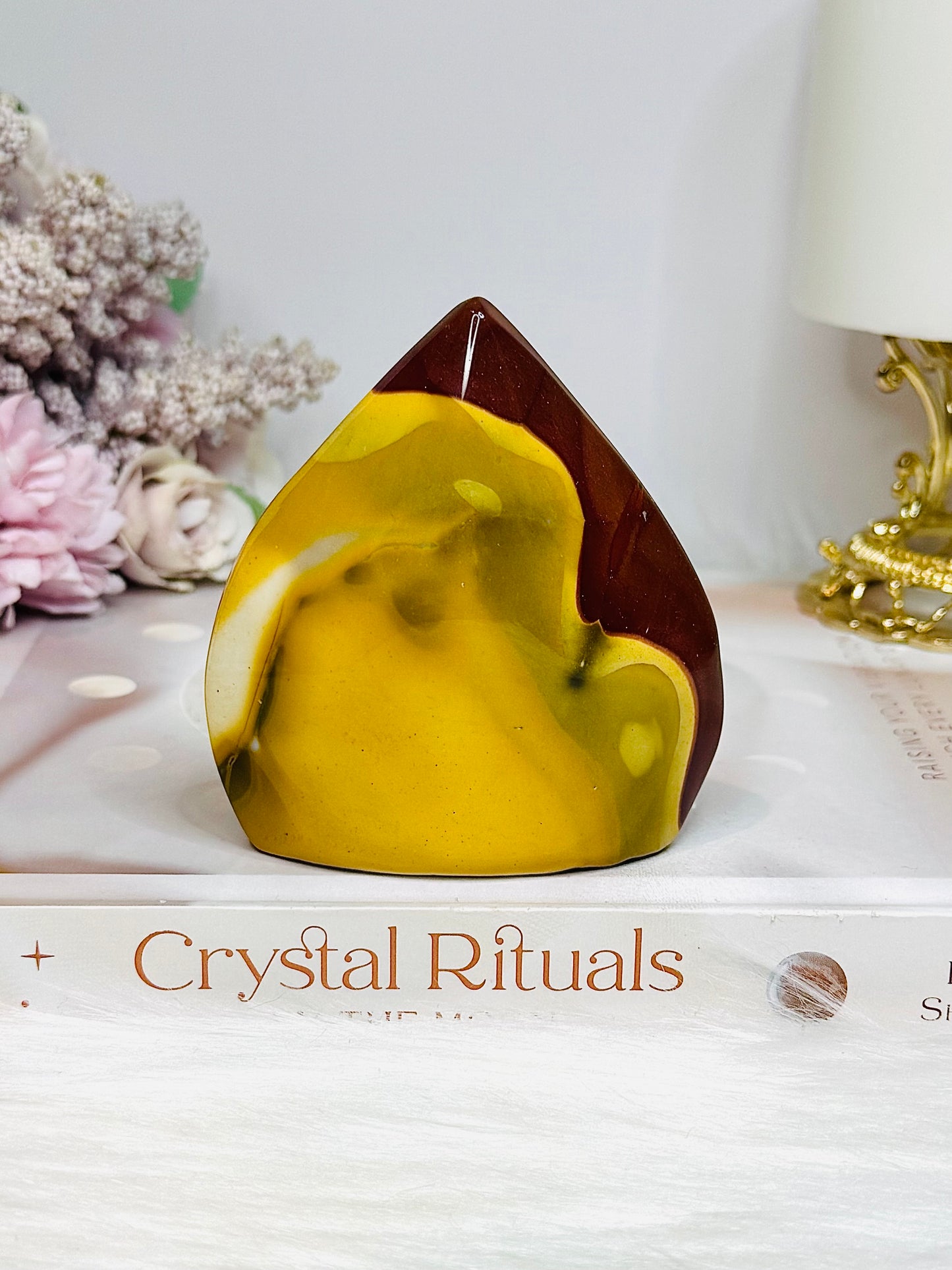 Mookaite Jasper Carved Flame 8.5cm