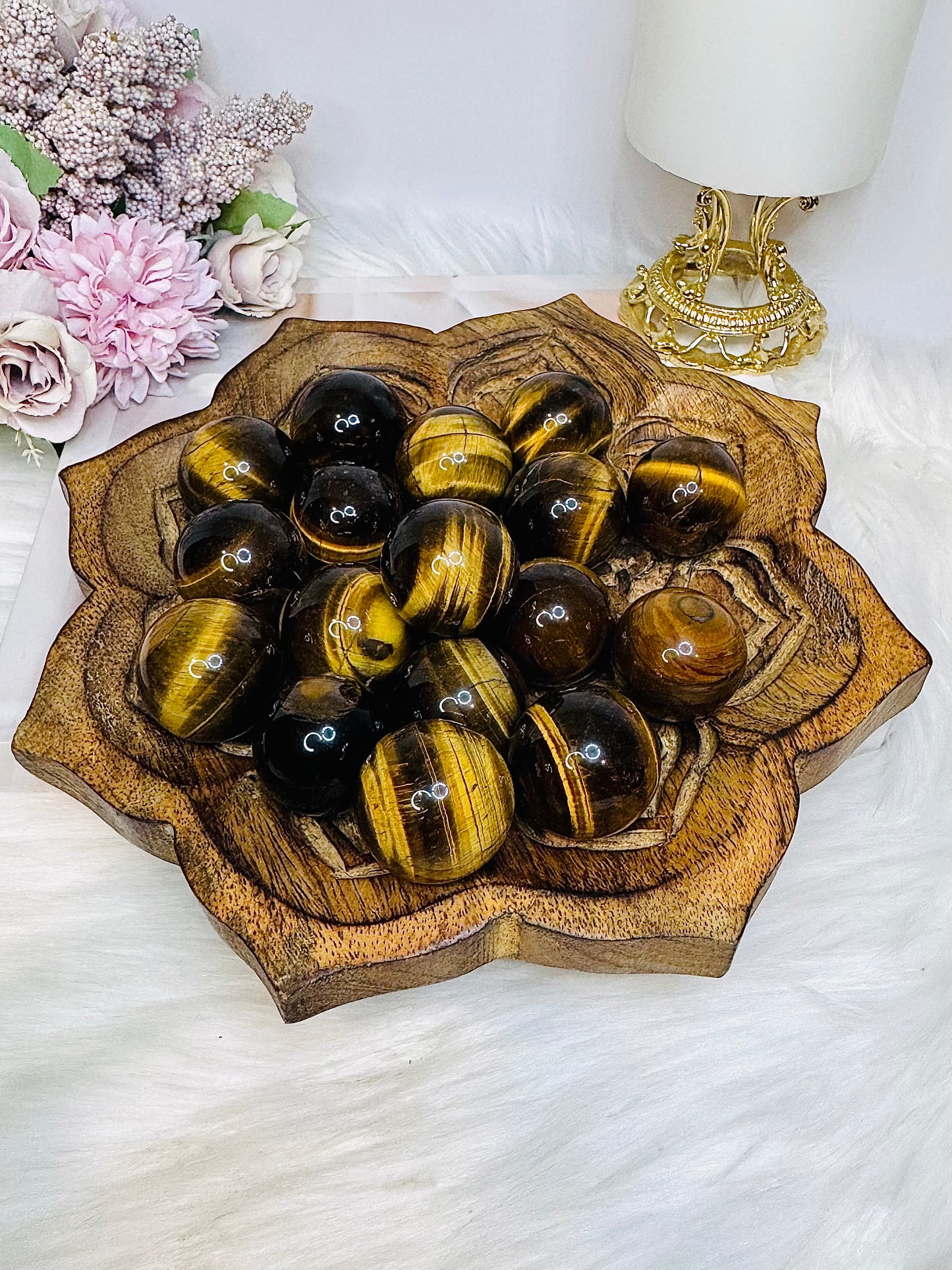 Small Tigers Eye Spheres $12 each