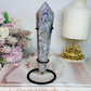 Gorgeous Blue Agate Wand | Tower on Stand 15.5cm