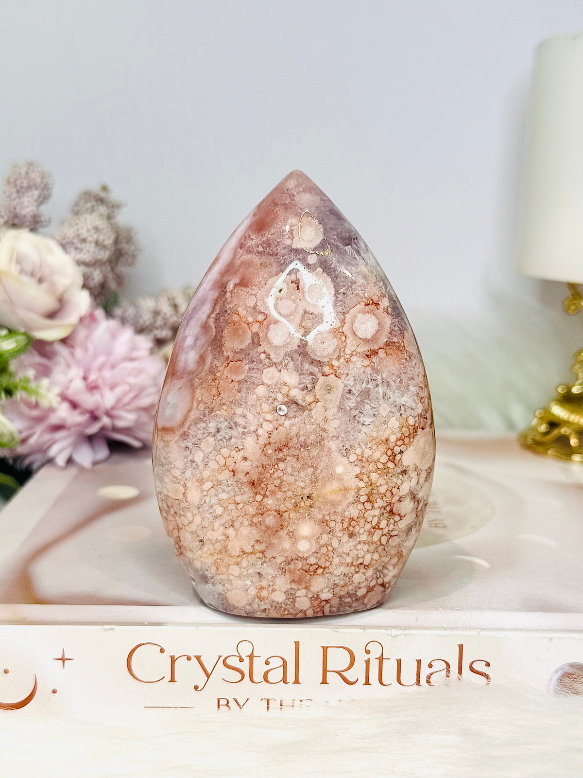 High Grade Pink Amethyst Flame 9.5cm 262g