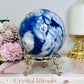 Large Blue Sodalite Sphere on Stand 970g