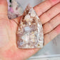 Natural Flower Agate Carved Flame 8.5cm From Madagascar