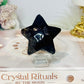 Chunky Black Agate Star