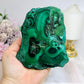 Large Thick Natural AAA Malachite Slab From Congo On Stand 12cm 489g