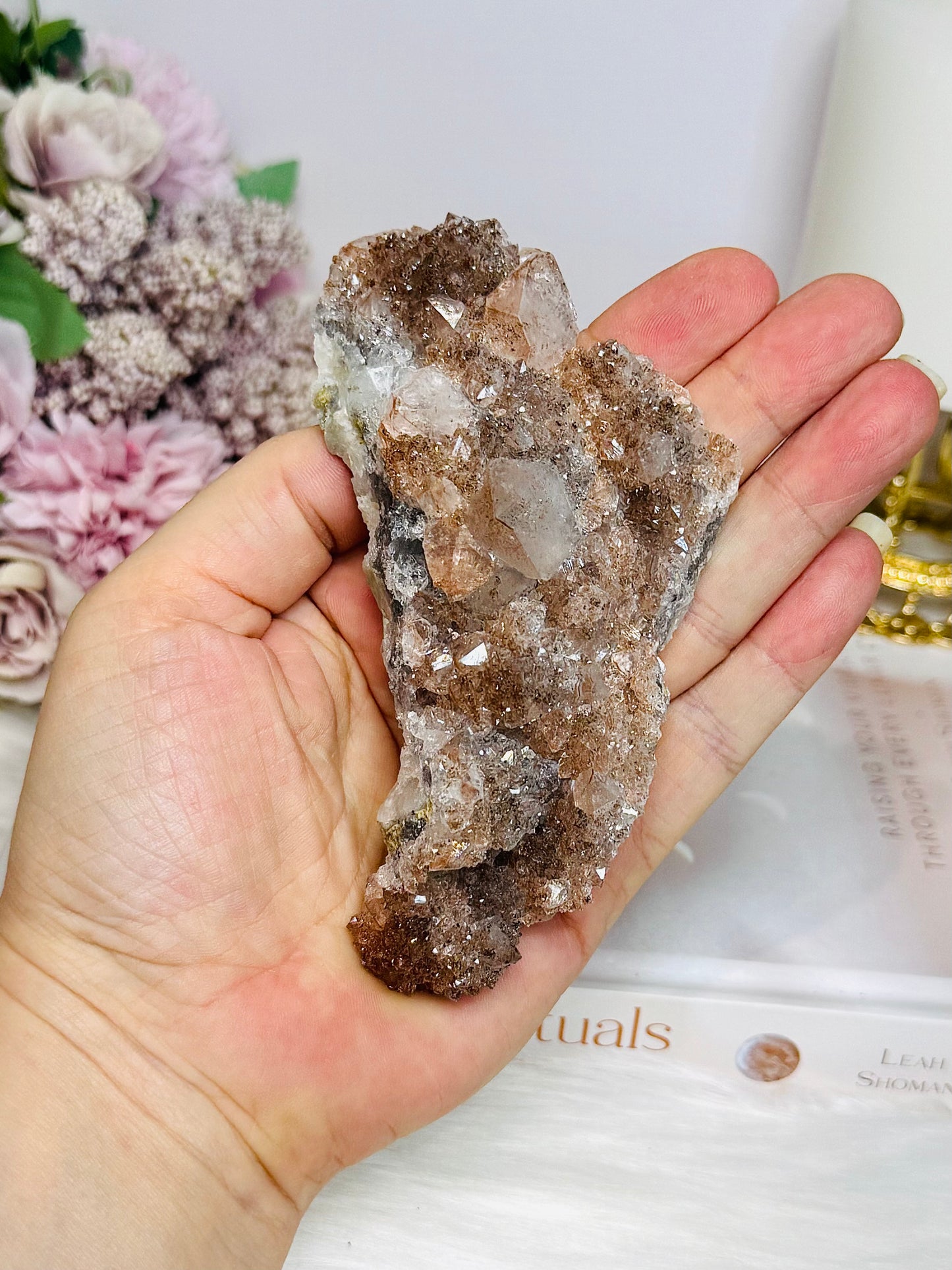 Red | Brown Amethyst Cluster 12cm