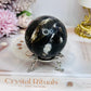Large Pink Purple Tourmaline Sphere on Stand 328g