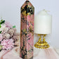 Large Rhodonite Tower 19cm 600g