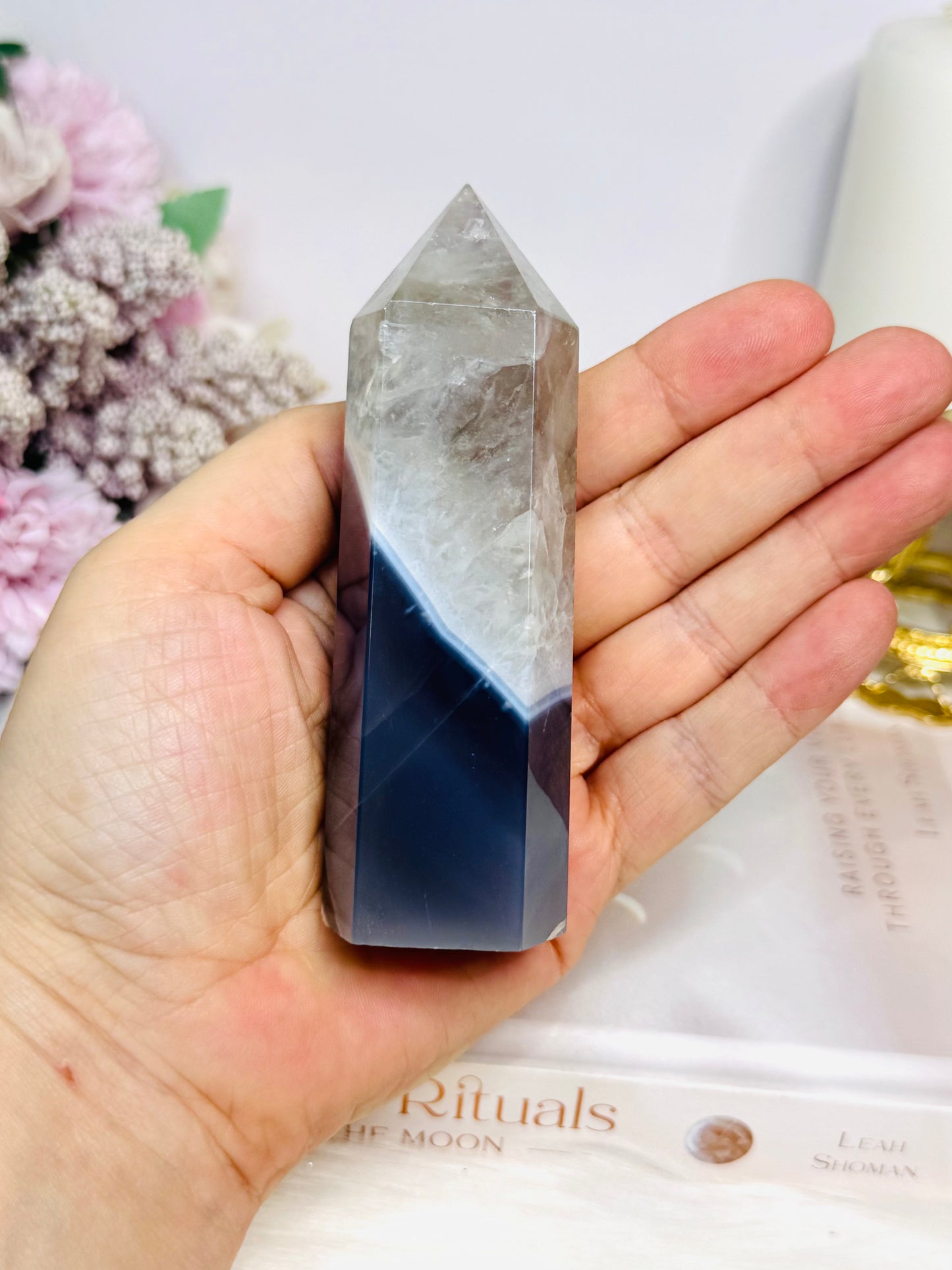 Chunky Agate Tower 10.5cm