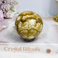 Large Amber Calcite Sphere on Stand 327g