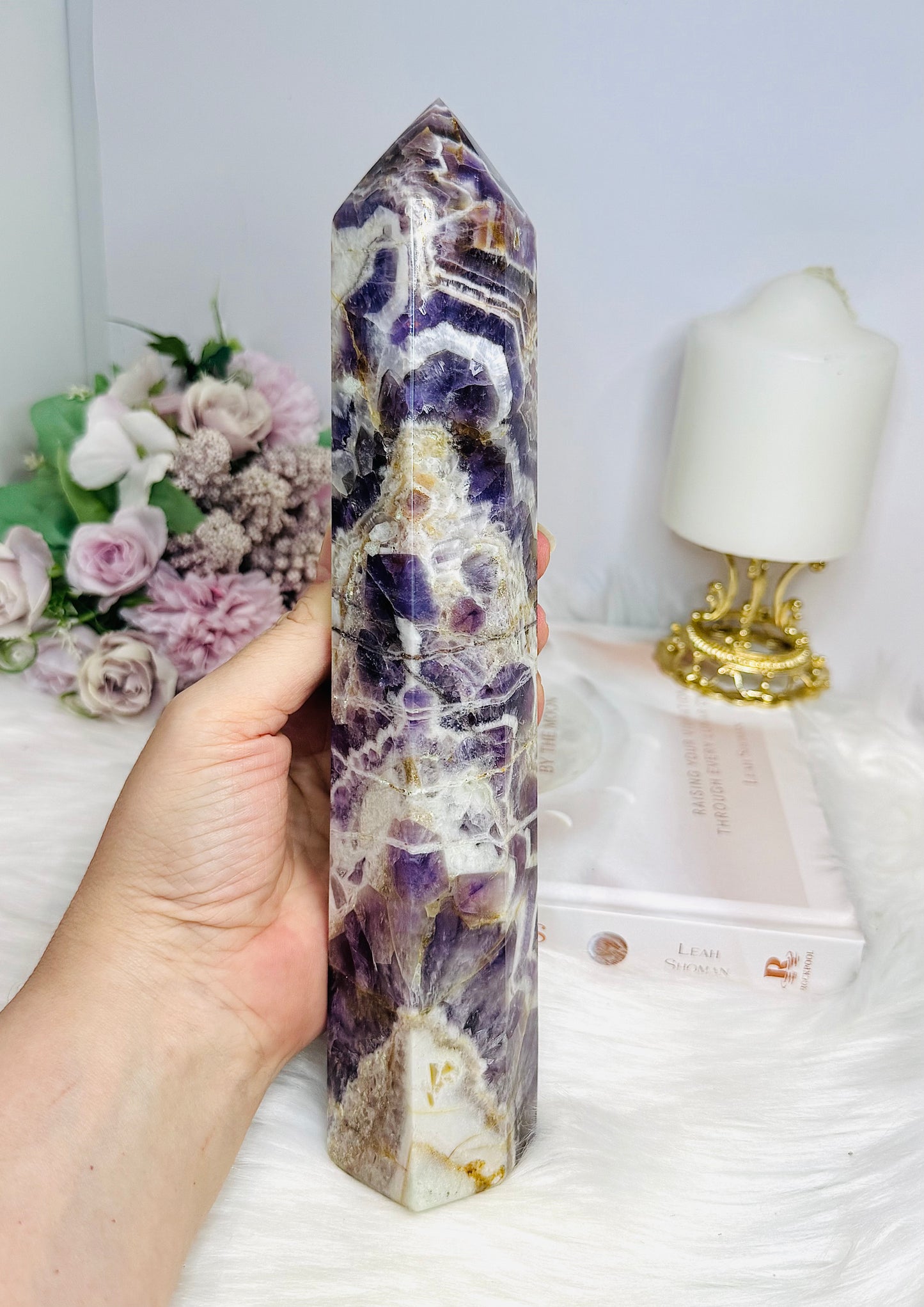 Huge Dream | Chevron Amethyst Tower 25.5cm 951g