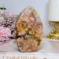 Chunky Druzy Pink Amethyst Flame 12cm