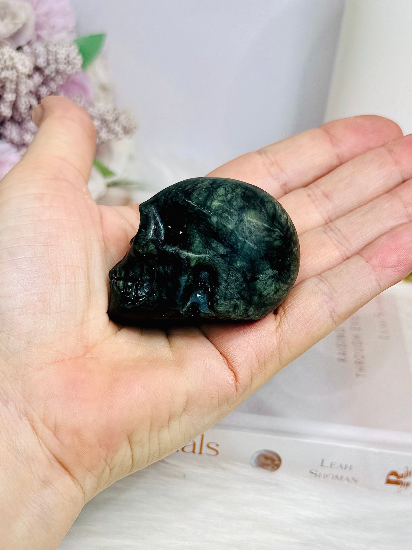 Green Jade Skull 5.5cm