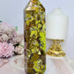 Large Green Opal Druzy Chunky Tower 18cm 668g