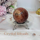 High Grade Sparkling Gold Sunstone X Moonstone Sphere on Stand 161g