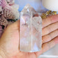 Magical High Grade Clear Quartz Tower 10cm with Stunning Rainbows