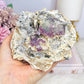 ✨ A Collectors Piece ✨ Natural Cubed Fluorite In Matrix On Glass Stand 703grams