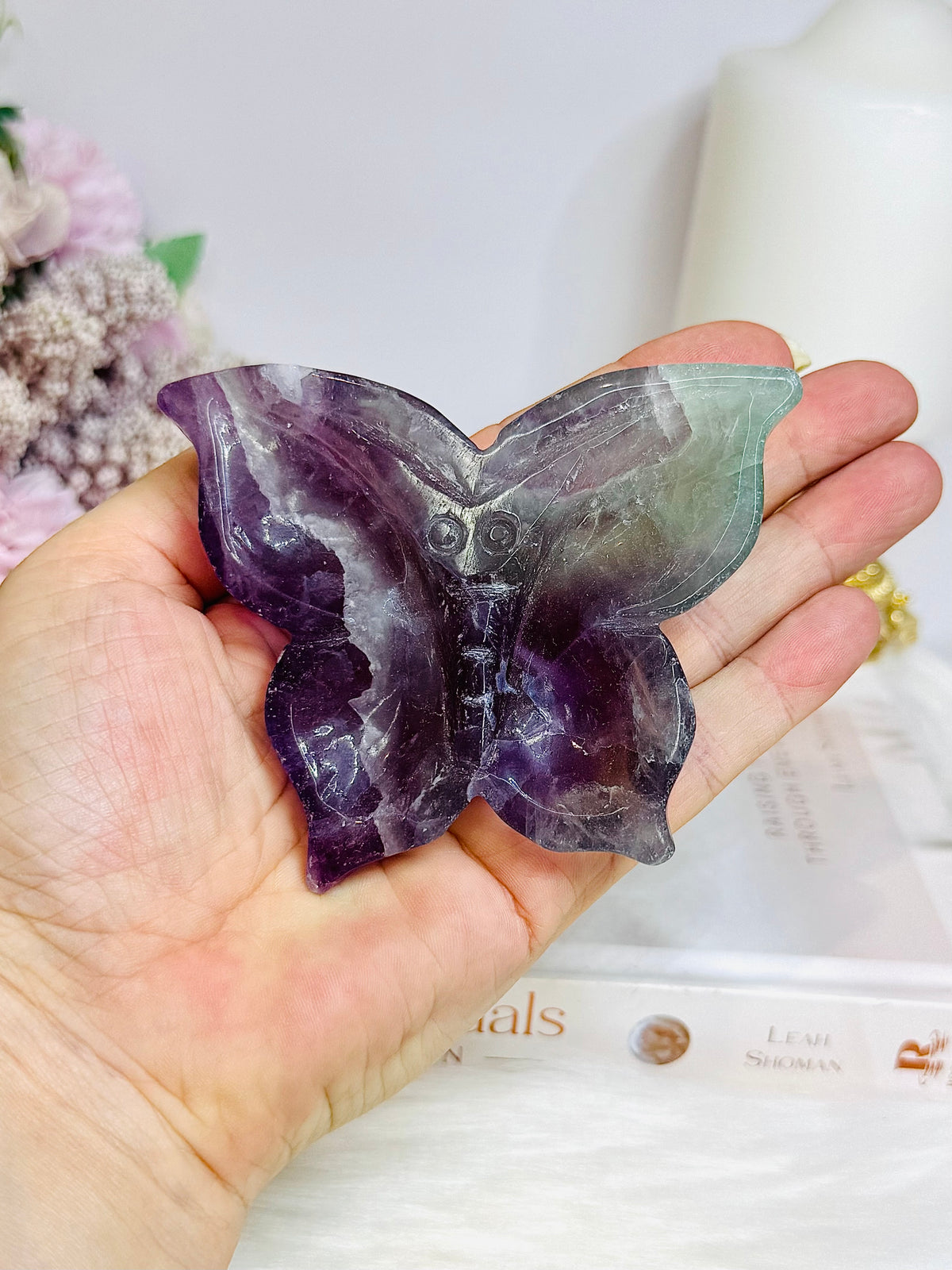 Fluorite Butterfly Dish 9cm