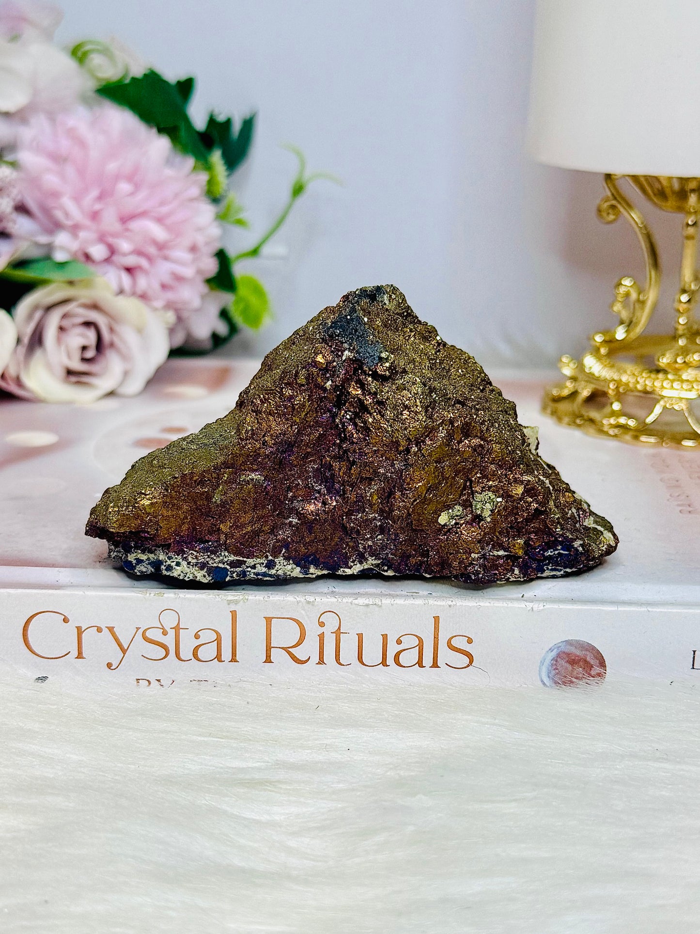 Natural Chalcopyrite | Peacock Ore Specimen 287g 9cm