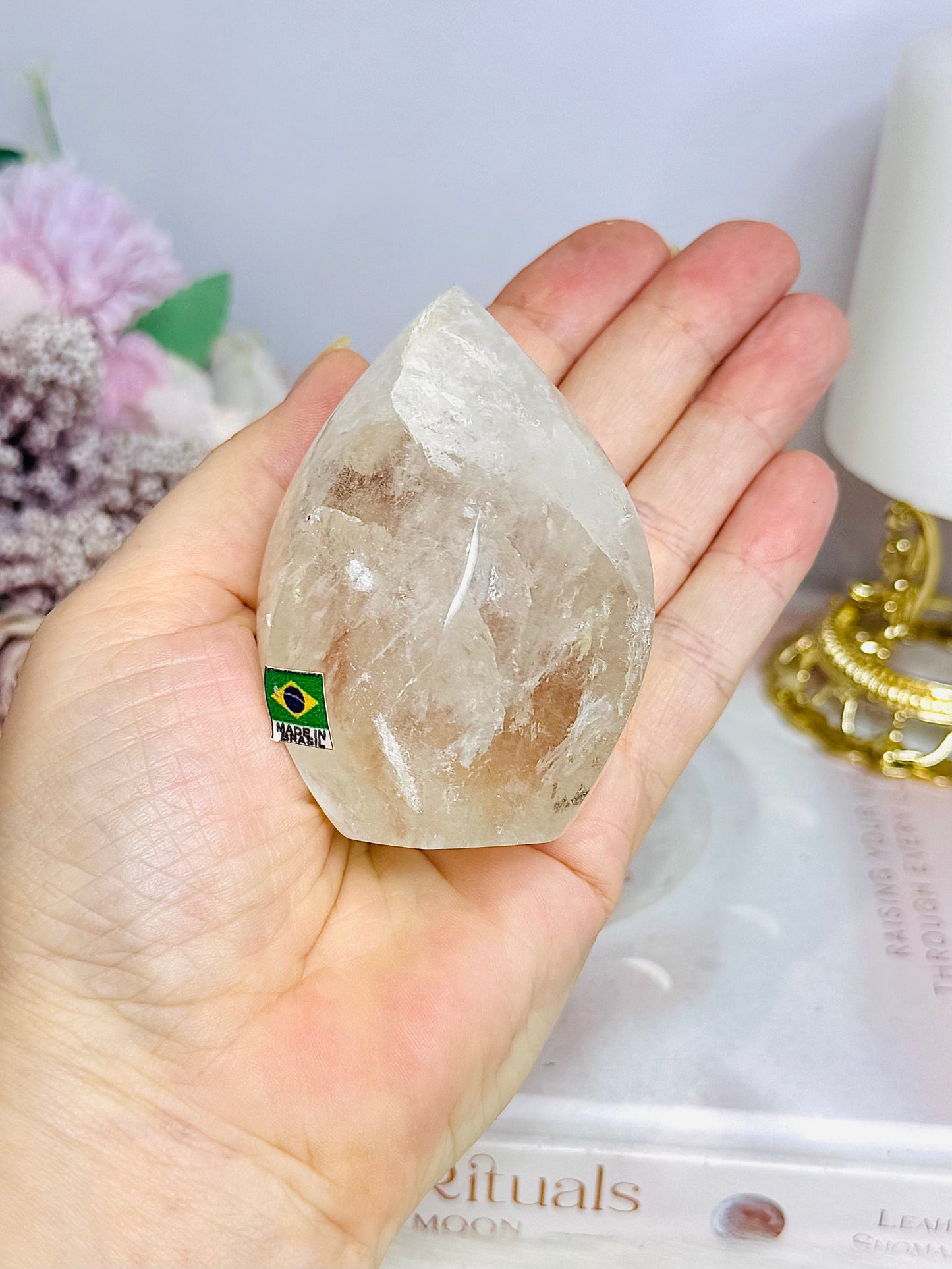 Clear Quartz Freeform From Brazil 223g 8cm