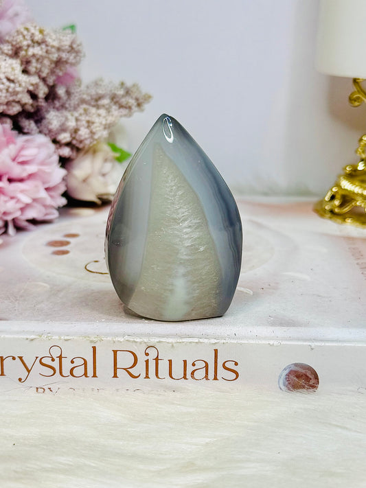 Agate Carved Flame | Freeform 6cm