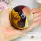 Large Mookaite Jasper Sphere on Stand 392g