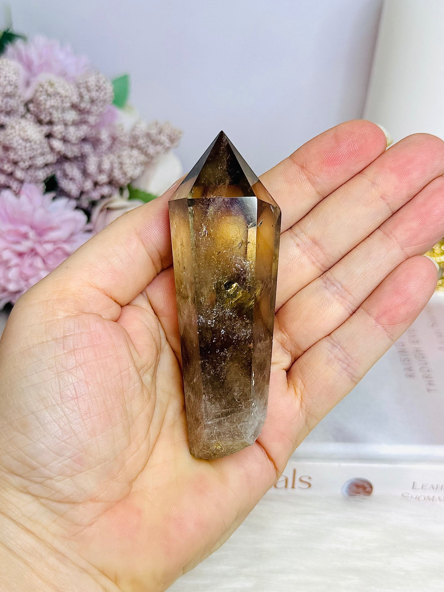 Smokey Citrine Raw Root Point | Tower 9cm