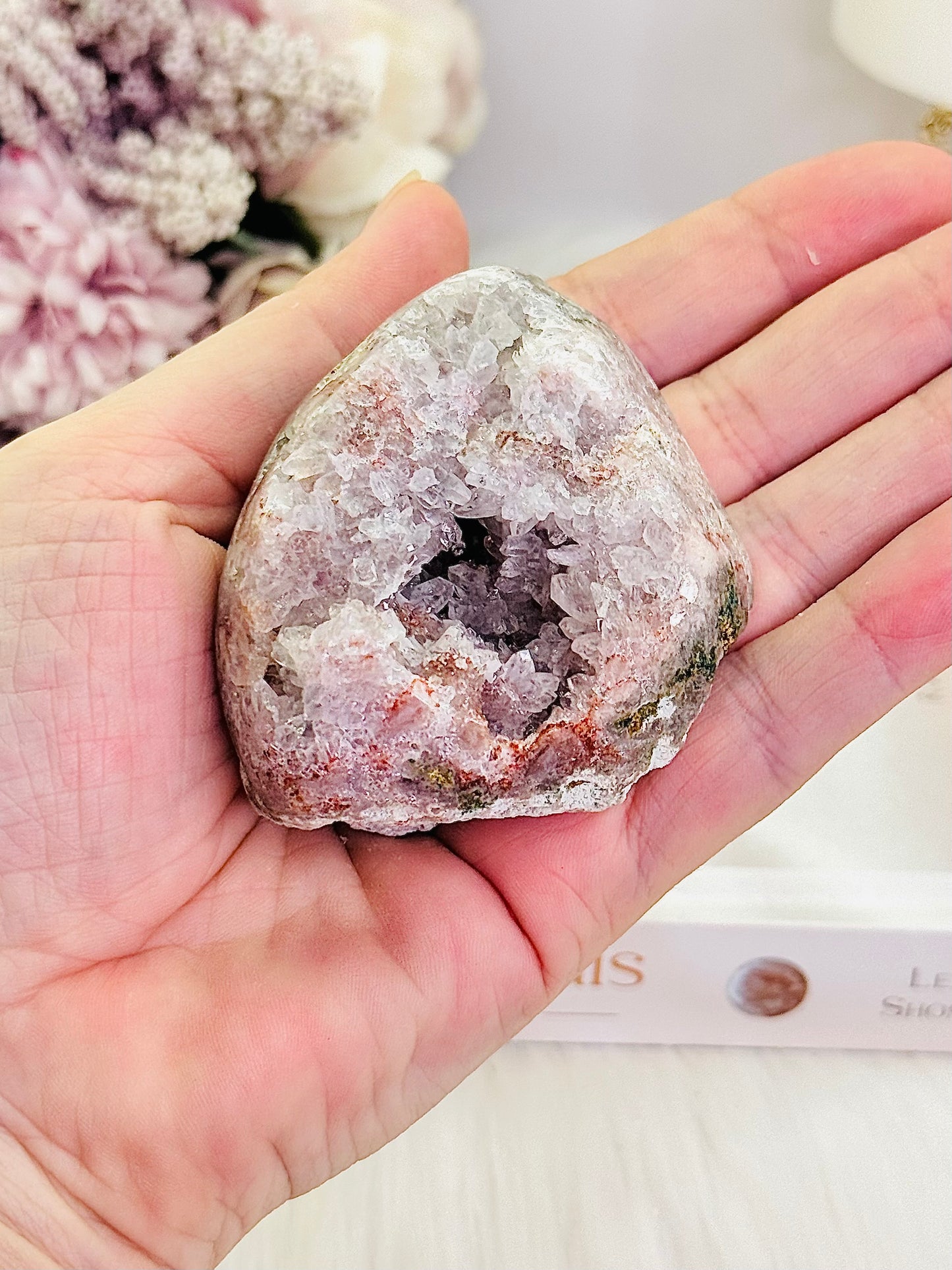 Beautiful Druzy Pink Amethyst Freeform 6cm Full of Crystallisation