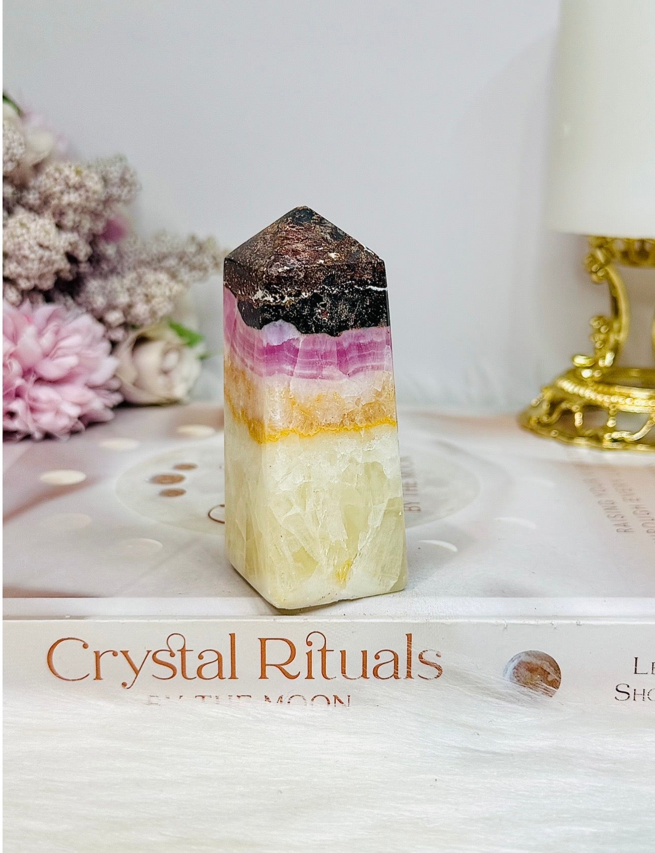 Pink Aragonite Tower 8cm