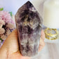 Sacred Rare Stone ~ Divine Large Chunky Super Seven Carved Tower From Brazil 12cm 391grams